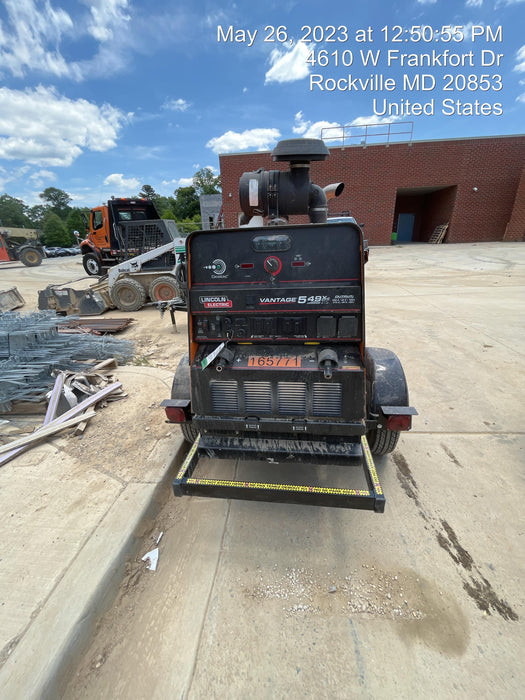 2021 Lincoln Electric Vantage 549X Ready Pak 3, ORANGE (includes trailer, cable rack, fender light kit)