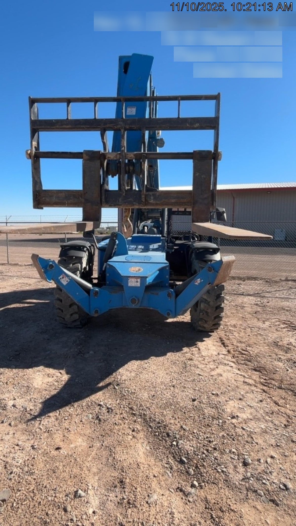 2018 Genie GTH-1056 Genie GTH-1056 w/ROPS, Work Lights, Solid Tires, RH Cab Mesh, Beacon, 60" Carriage and Forks