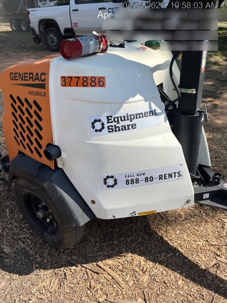 2023 Generac MLT2 Diesel, Flex Switch 120V Input, Powerzone Controller, 
(4) 320W LED Lights, 4kW Generator, 39.9 Gal Fuel Tank, 2" Ball, T3