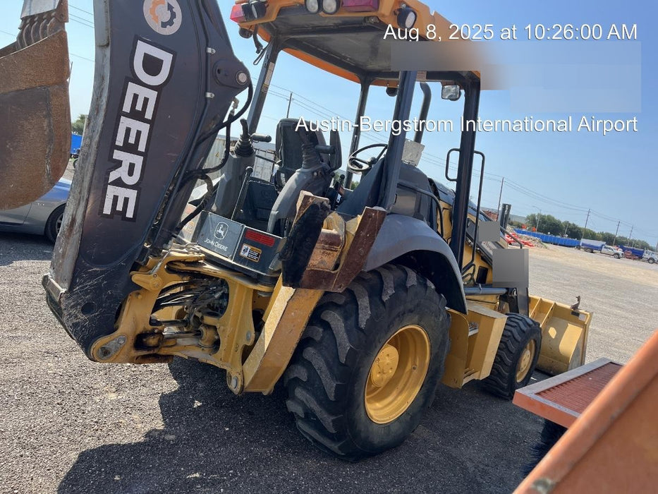 2019 John Deere 310LEP 4WD, Canopy, Standard dipper, ISO Controls, Rear Auxiliary Hydraulics, Manual QC w/Buckets: 12”, 18”, and 24”