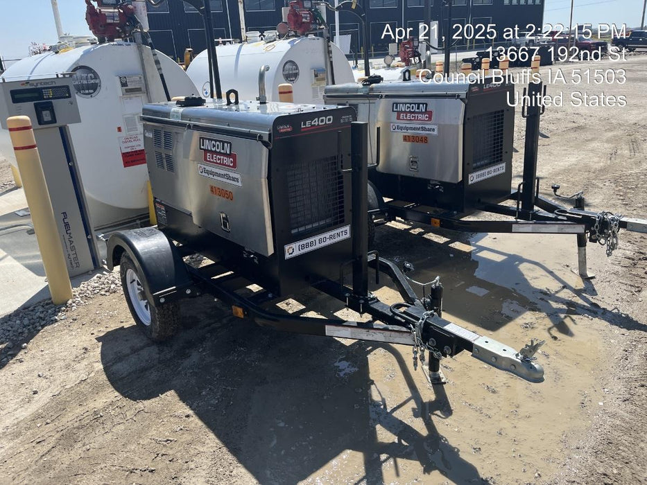 2024 Lincoln Electric LE400 Kubota V1505, Trlr, Cable Rack, Light Kit, ES Decals, T3