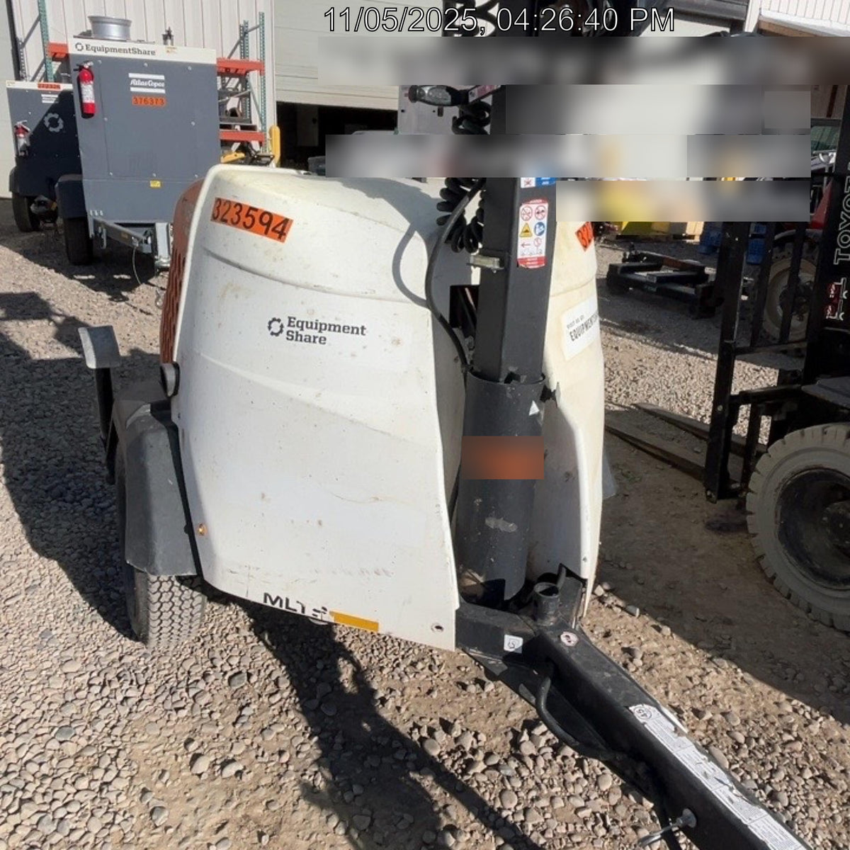2023 Generac MLT2 Diesel, Flex Switch 120V Input, Powerzone Controller, (4) 320W LED Lights, 4kW Generator, 39.9 Gal Fuel Tank, 2" Ball, T3