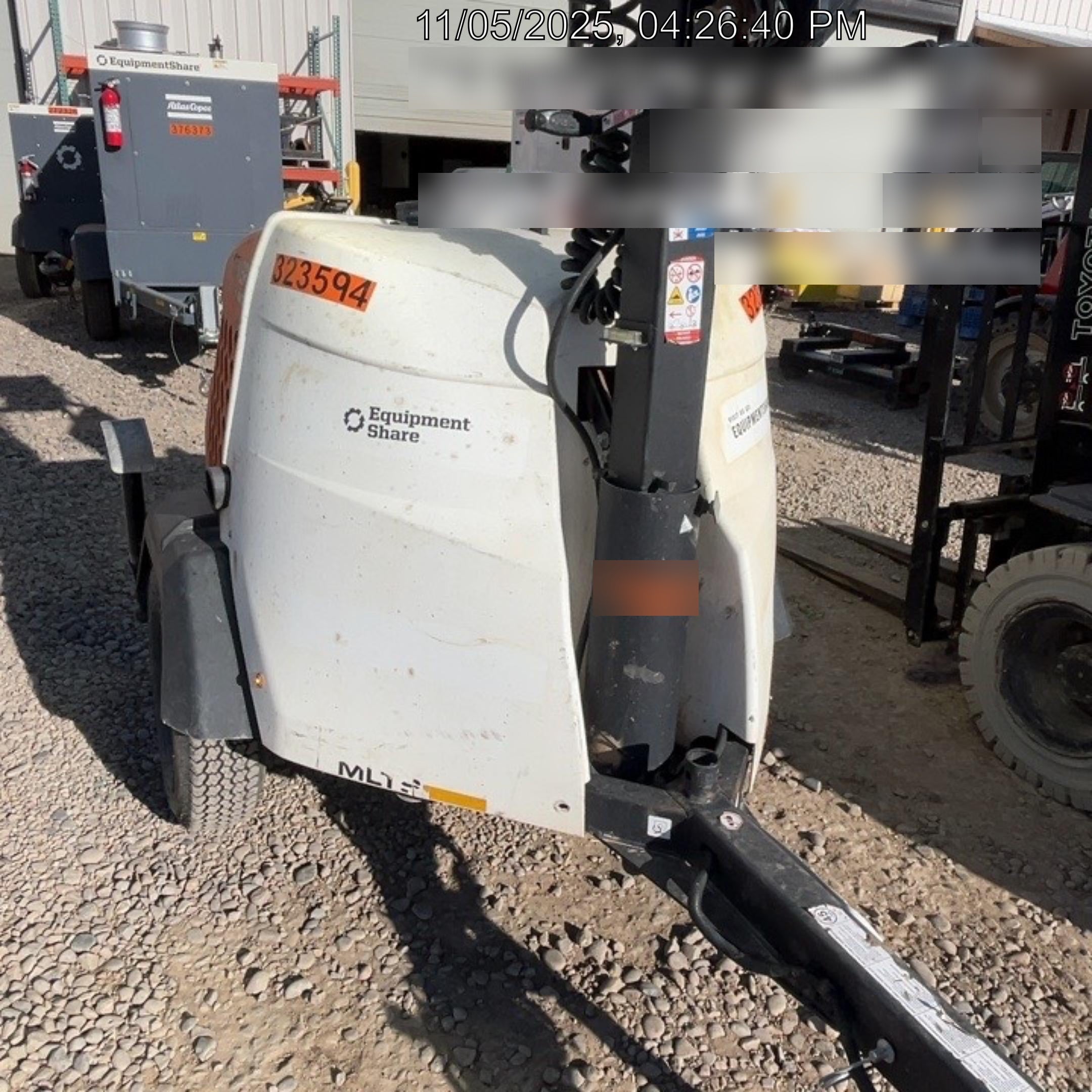 2023 Generac MLT2 Diesel, Flex Switch 120V Input, Powerzone Controller, (4) 320W LED Lights, 4kW Generator, 39.9 Gal Fuel Tank, 2" Ball, T3