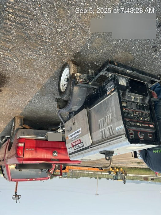 2019 Lincoln Electric Vantage 322 Ready-Pak 3, Two Wheel Trailer, Fender and Light Kit, Cable Rack