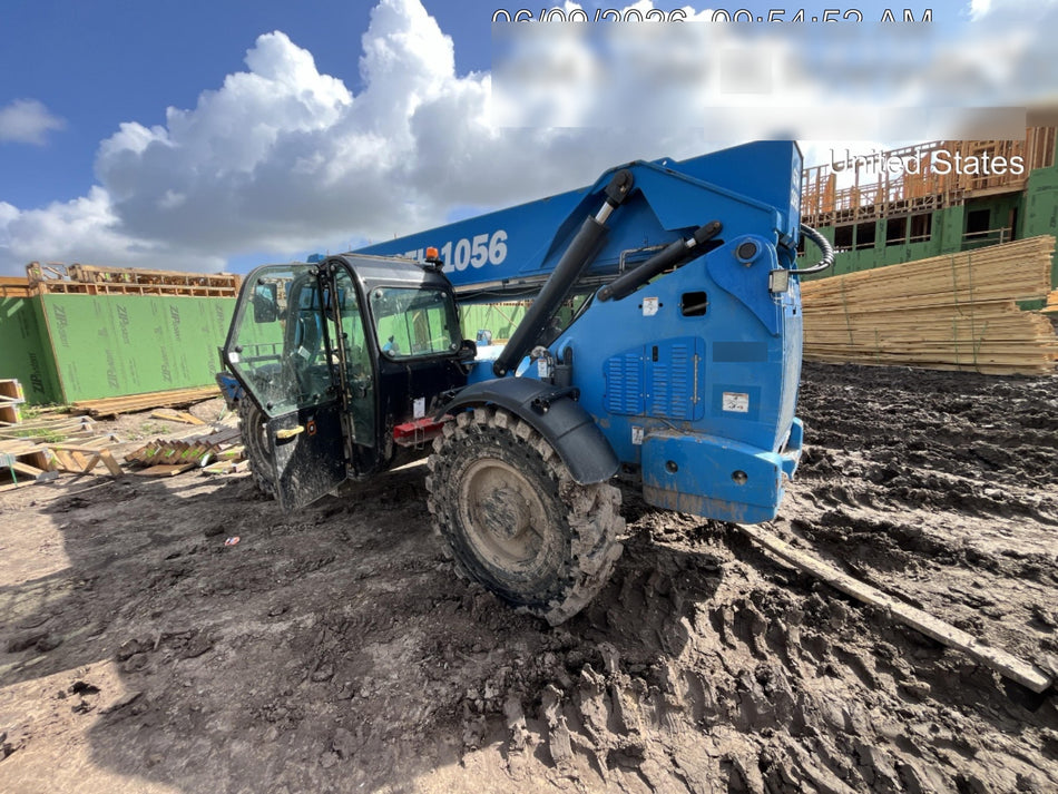 2018 Genie GTH-1056 Genie GTH-1056 w/CAB, Solid Tires, Work Lights, 60" carriage/forks, cab mesh, beacon