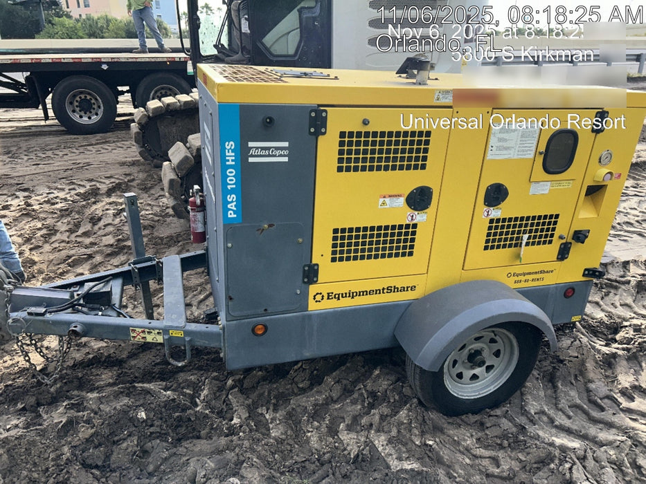 2021 ATLAS COPCO PAS 100 HF CS Enclosed