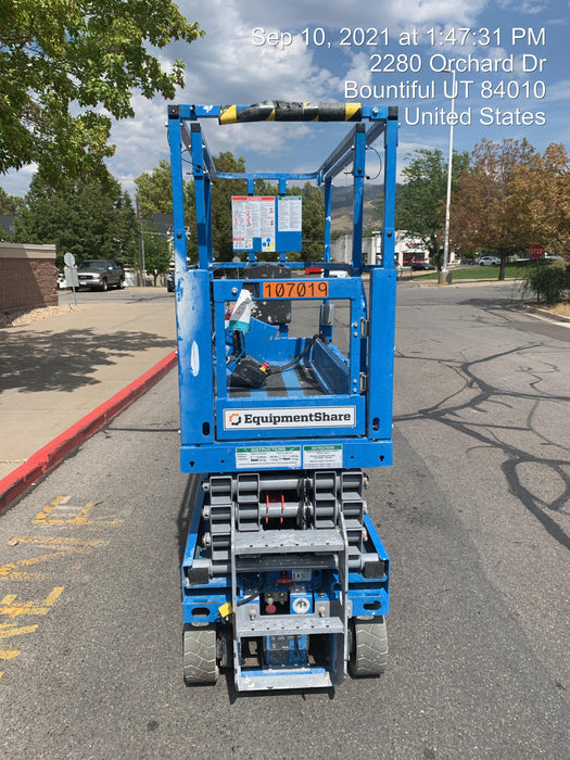 2020 Genie GS-1930 Solid Non Marking Tires, Beacon, Folding rails with half height swing gate, 800W Inverter