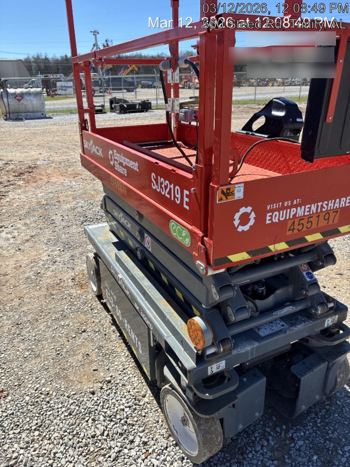 2024 Skyjack SJ3219 Electric Drive, Sld NM Tires, DBcns, RFRails, Power to Platform, T3 + Access Control