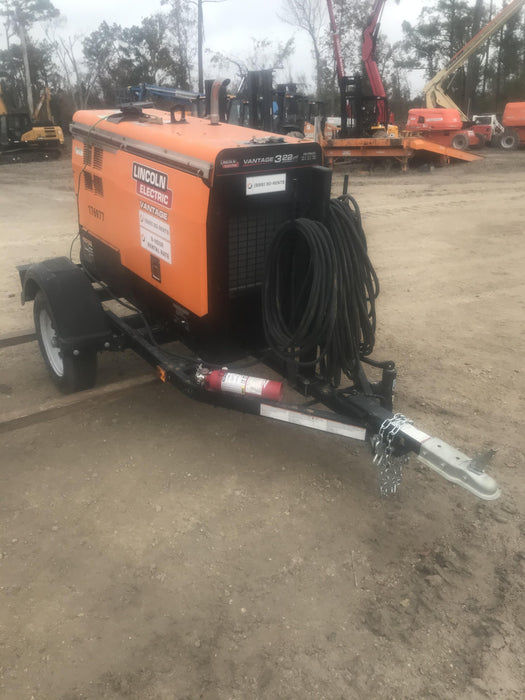 2021 Lincoln Electric Vantage 322 Vantage 322 Ready Pak 3 w/ Decals, ORANGE (includes trailer, cable rack, fender light kit) NO Telematics