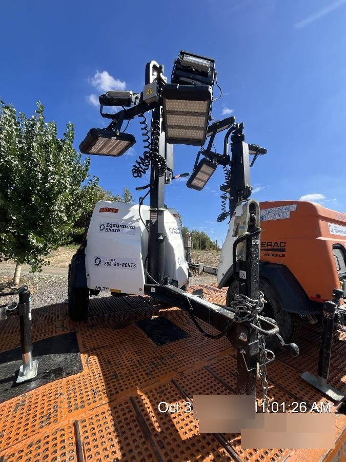 2023 Generac MLT2 Diesel, Flex Switch 120V Input, Powerzone Controller, (4) 320W LED Lights, 4kW Generator, 39.9 Gal Fuel Tank, 2" Ball, T3