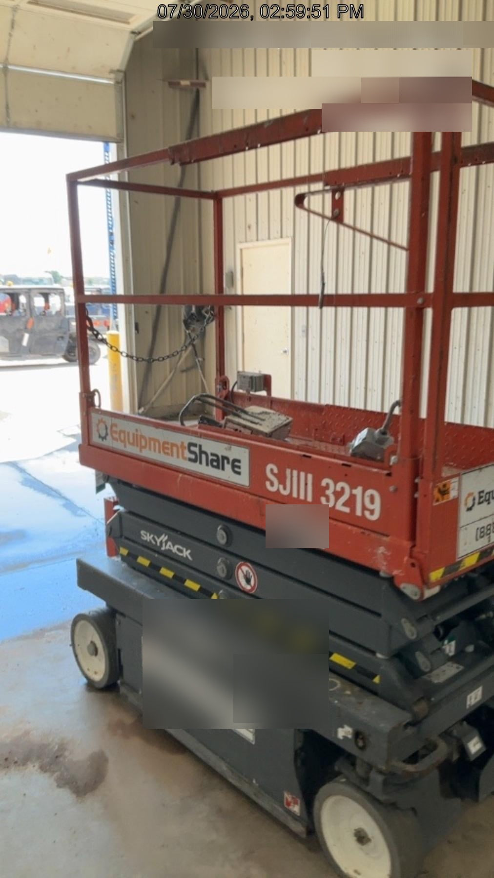 2019 Skyjack SJIII-3219 Standard Options