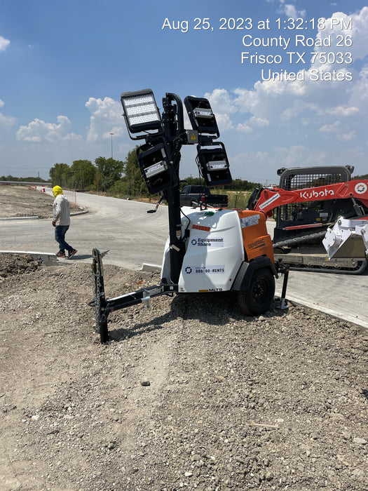 2023 Generac MLT2 Diesel, Flex Switch 120V Input, Powerzone Controller, (4) 320W LED Lights, 4kW Generator, 39.9 Gal Fuel Tank, 2" Ball, T3