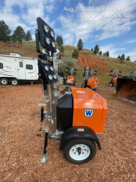 2024 Wanco WLTT-4MM4K Diesel, Deep Sea Controller, Shore Power Plug, Auto Start, (4) 350W LED Floodlights, 4kW Generator, 60 Gal Fuel Tank, 2" Ball, T3