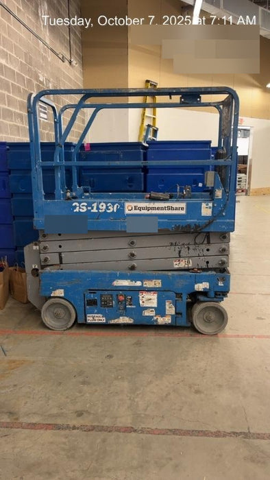 2019 Genie GS-1930 Fixed Rails with Chain Entry