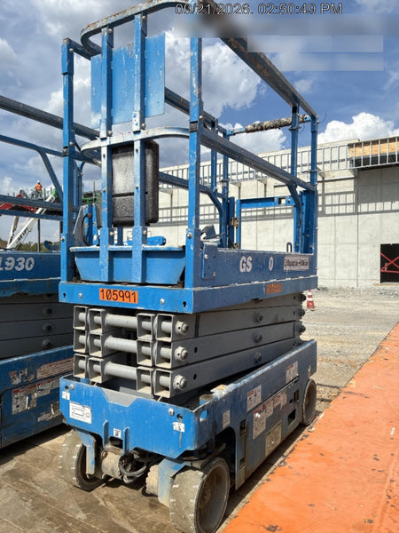2020 Genie GS-1930 Solid Non Marking Tires, Beacon, Folding rails with half height swing gate