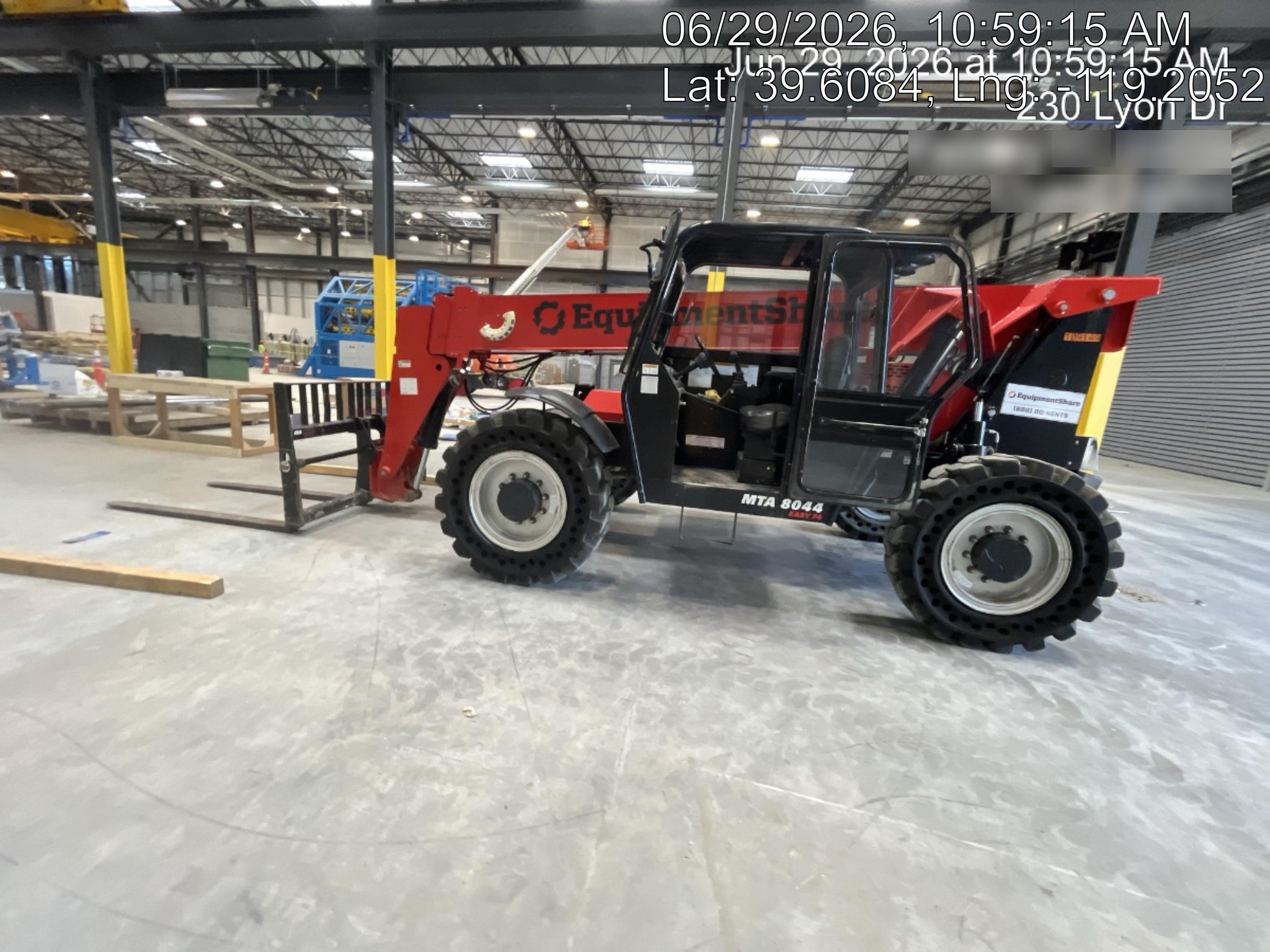 2020 Manitou MTA8044 Cab/Heat/Air, Solid Tires, Work Lights, Beacon, Aux Hydraulics, Back up Alarm, Lifting Eye, Mirrors, ES Keypad