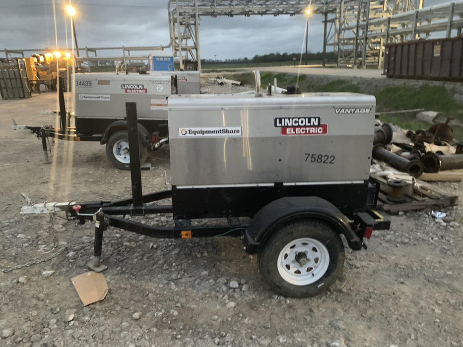2020 Lincoln Electric Vantage 322 Welder Ready-Pak 3, w/ GPS & Decals (includes trailer, cable rack, fender light kit)