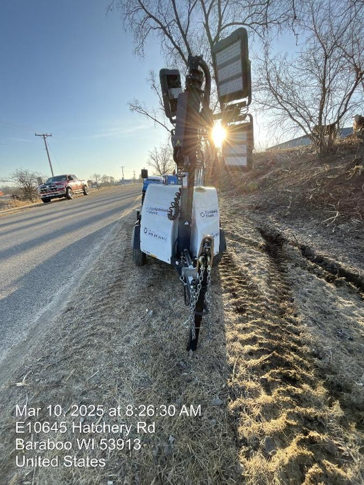 2024 Generac MLT2 Diesel, Flex Switch 120V Input, Powerzone Controller, 
(4) 320W LED Lights, 4kW Generator, 39.9 Gal Fuel Tank, 2" Ball, T3