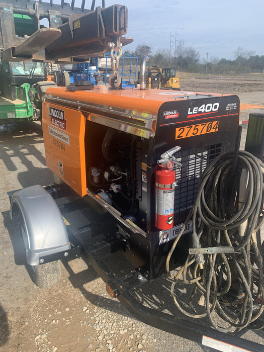 2022 Lincoln Electric LE400 Kubota V1505, Trlr, Cable Rack, Light Kit, ES Decals, T3