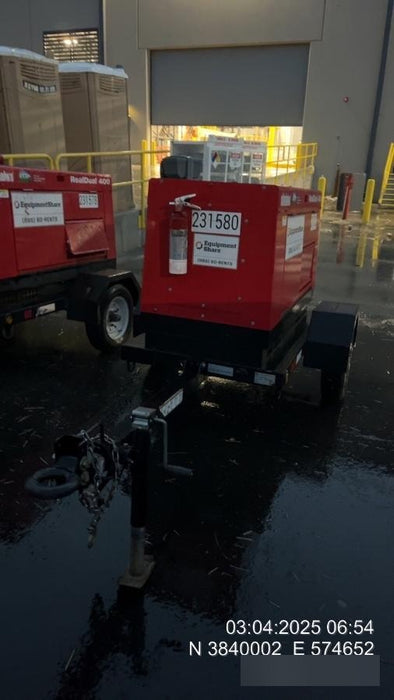 2022 Shindaiwa DGW400MDL Kubota D902 Engine, 23 HP, Dual Op Welder, Wire, Arc, Droop Stick, Tig, and CC Stick Functionality, Simulphase, 3 Phase and 1 Phase Gen Output, Single Axle NB Trlr, Slr Trckl Chrg 12V 12W, Fire Ext