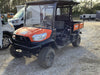 Kubota RTV-X1140W-H 4wd Utility Cart, 4 Seat, Diesel, LED Strobe, Windshield Tempered Glass, Plastic Canopy, Wire Harness Kit, Backup Alarm