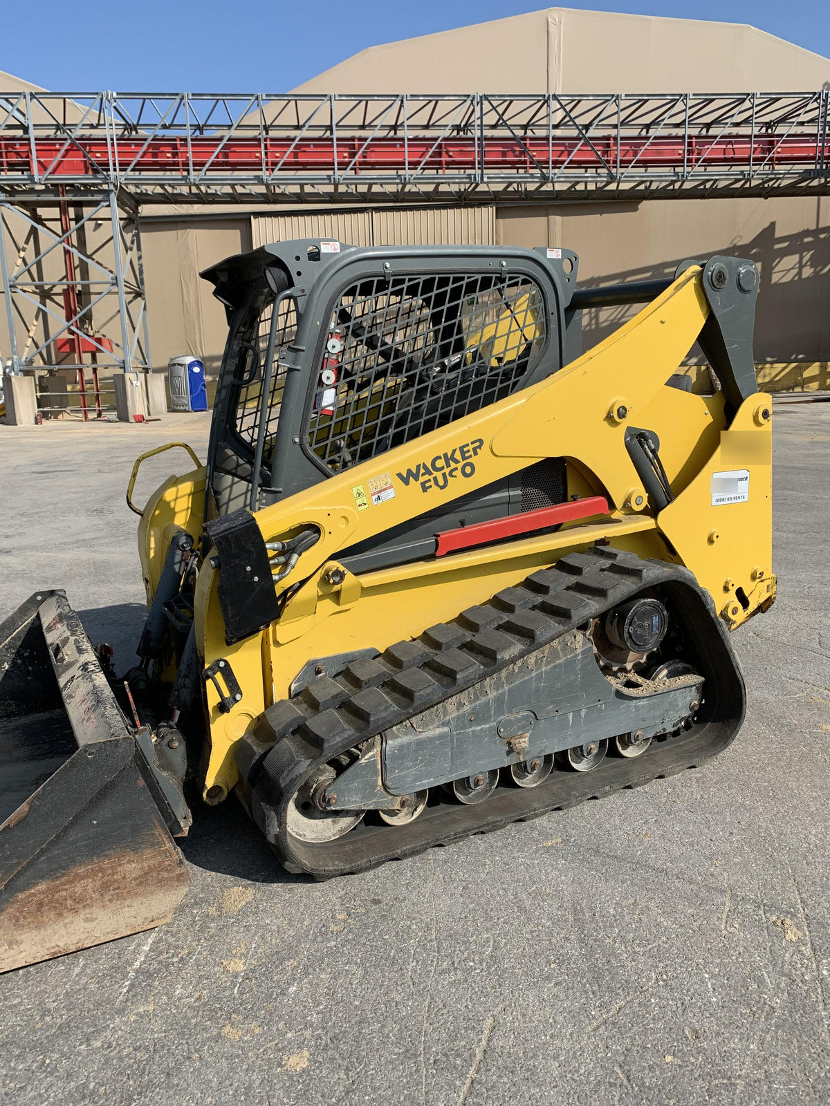 Wacker Neuson ST45 Wacker Neuson ST45 10K Tracked Skid Loader, Canopy, ISO, Bucket Leveling, 84" Bucket w/ Smooth bolt on edge