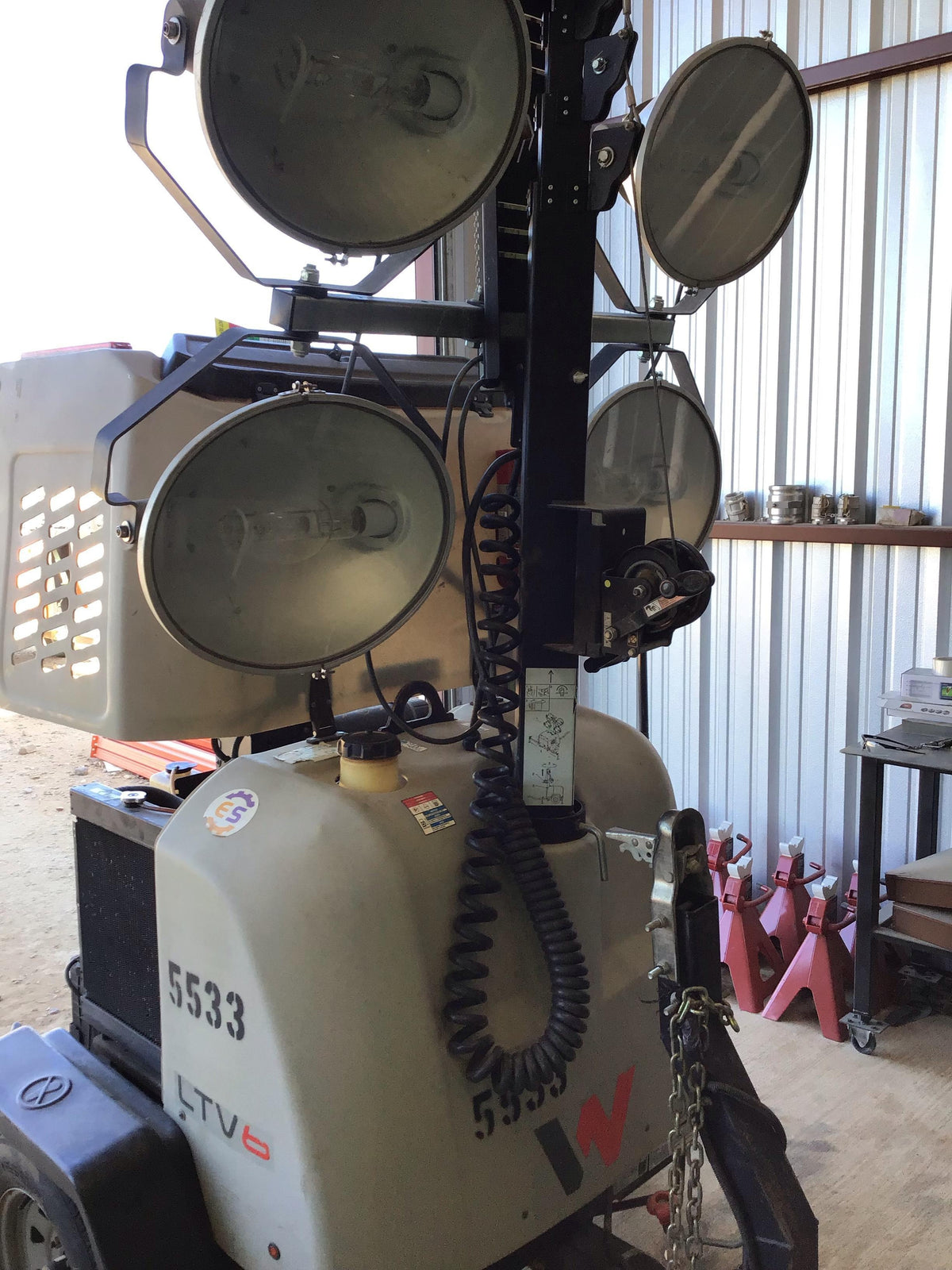 2017 Wacker Neuson LTV6L-MH Wacker Neuson 6 kW Towable Light Generator