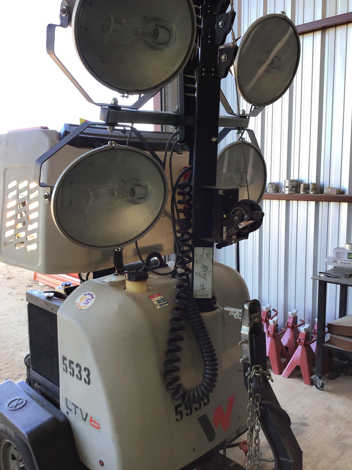 2017 Wacker Neuson LTV6L-MH Wacker Neuson 6 kW Towable Light Generator