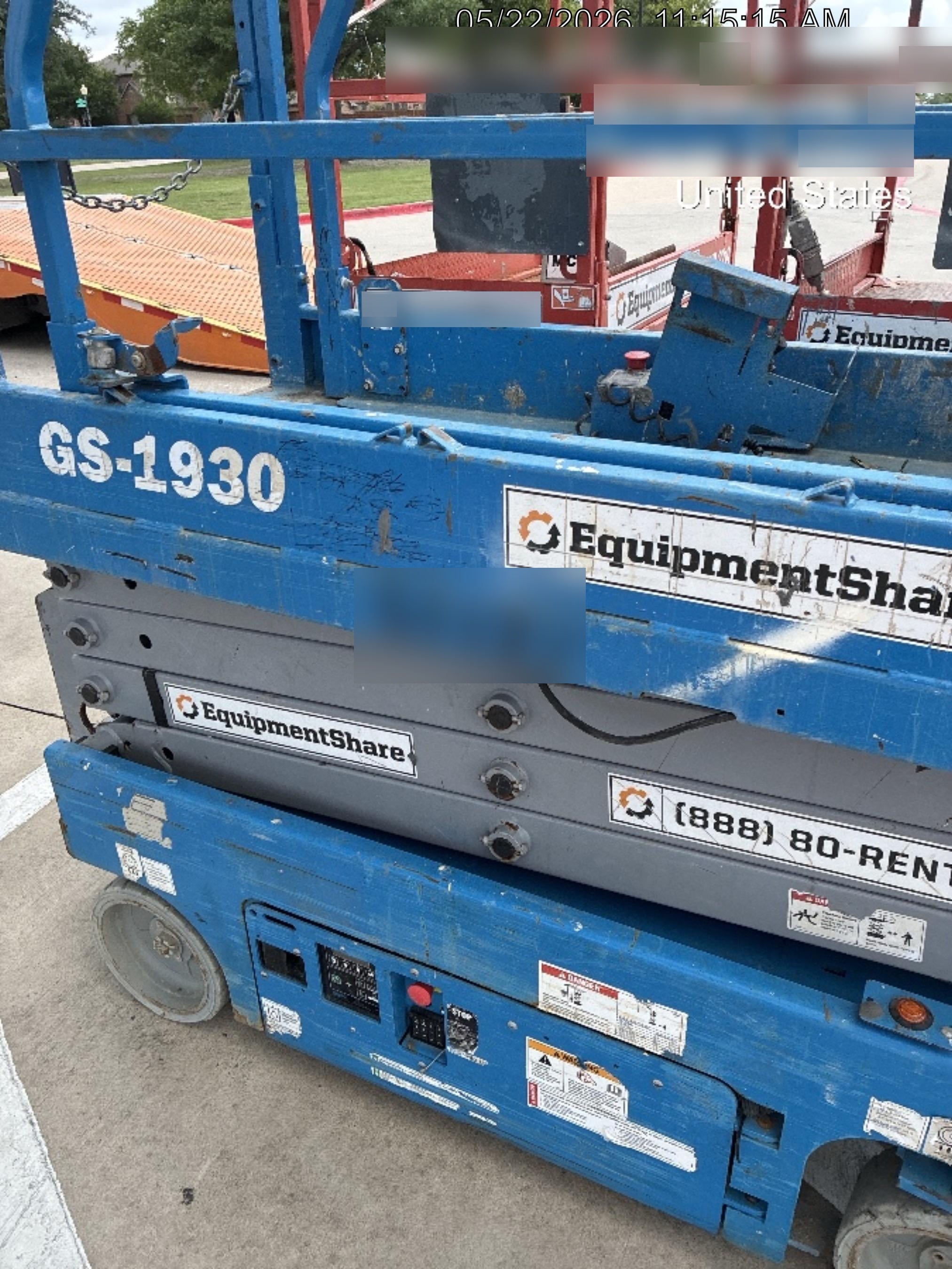 2019 Genie GS-1930 Fixed Rails with Chain Entry