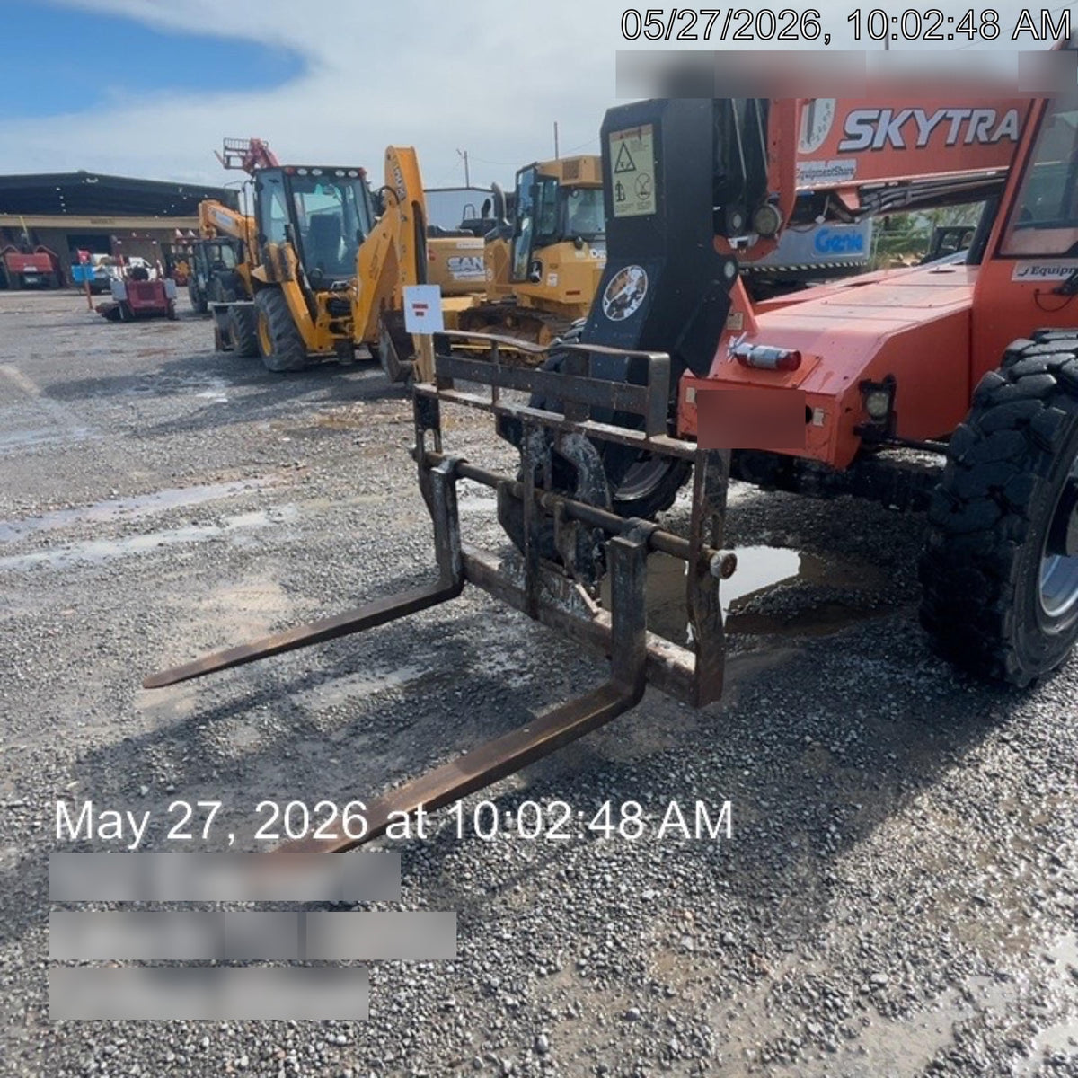 2019 Skytrak 6036 Cab/Heat/Air, Solid Tires, LED Work Lights, Beacon w/50" Carriage, 48" Pallet Forks