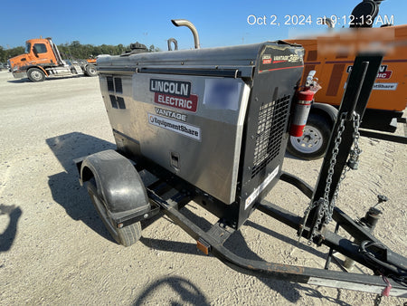 2020 Lincoln Electric Vantage 322 Welder Ready-Pak 3, w/ GPS & Decals (includes trailer, cable rack, fender light kit)