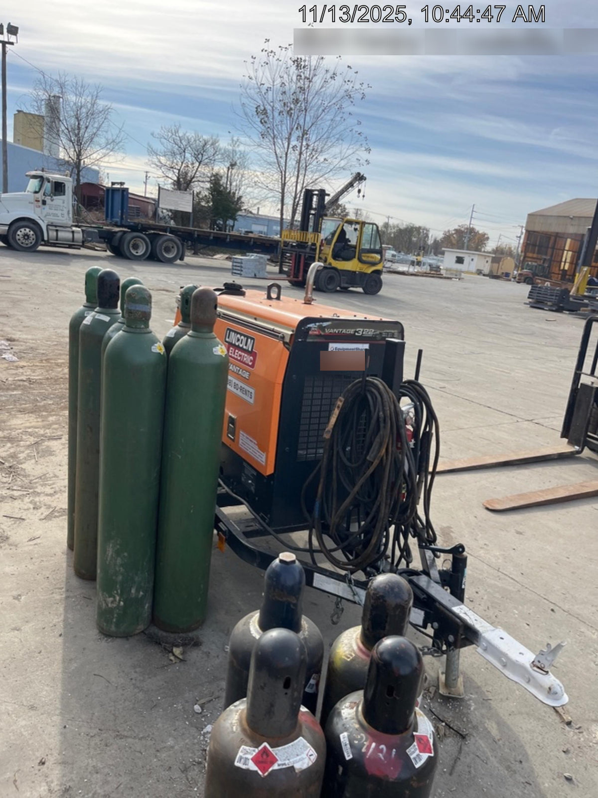 2021 Lincoln Electric Vantage 322 Vantage 322 Ready Pak 3 w/ Decals, ORANGE (includes trailer, cable rack, fender light kit) NO Telematics