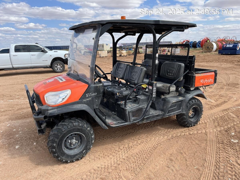 2022 Kubota RTV-X1140W-H Plastic Canopy, Windshield Acrylic Clear, LED Strobe Light, Wire Harness Kit, Back up Alarm