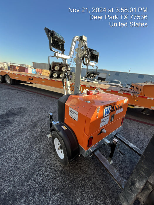 2024 Wanco WLTT-4MM4K Diesel, Deep Sea Controller, Shore Power Plug, Auto Start, (4) 350W LED Floodlights, 4kW Generator, 60 Gal Fuel Tank, 2" Ball, T3