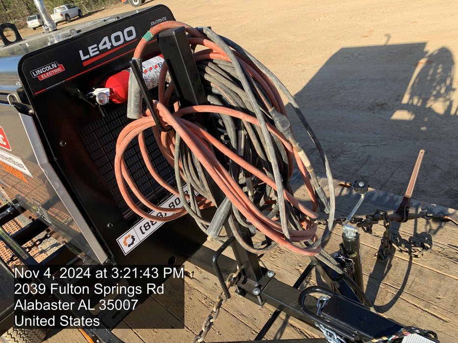 2024 Lincoln Electric LE400 Kubota V1505, Trlr, Cable Rack, Light Kit, ES Decals, T3