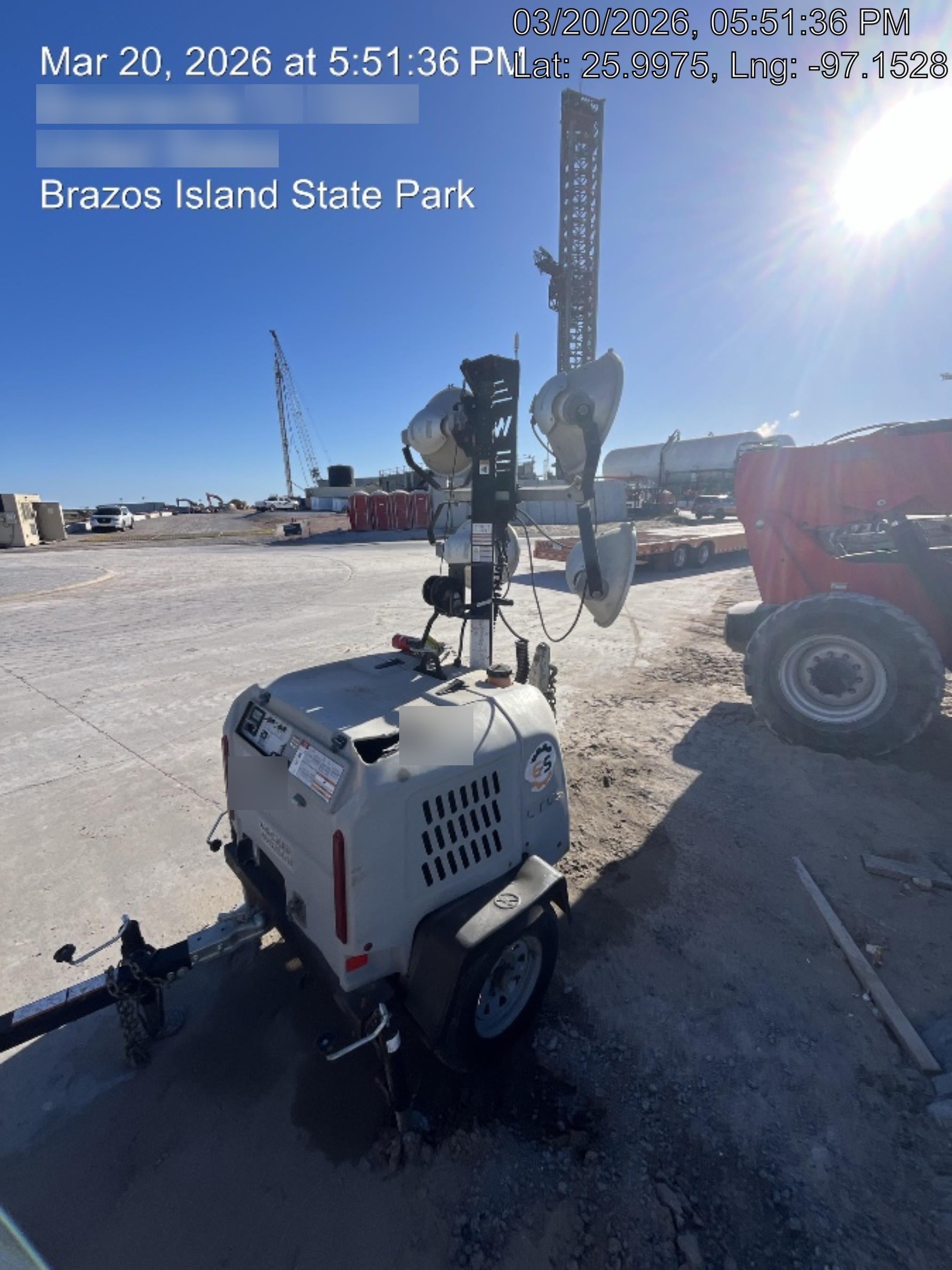 2018 Wacker Neuson LTV6L-MH LTV6L Mobile Light Tower w/Fuel Level Sensor Installed