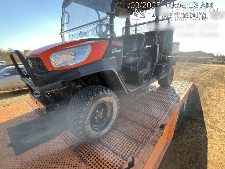 2021 Kubota RTV-X1140W-H Plastic Canopy, Windshield Acrylic Clear, LED Strobe Light, Wire Harness Kit, Back up Alarm