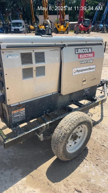 2019 Lincoln Electric Vantage 322 Lincoln Vantage 322 Welder w/Trailer, Light Kit, Cable Rack