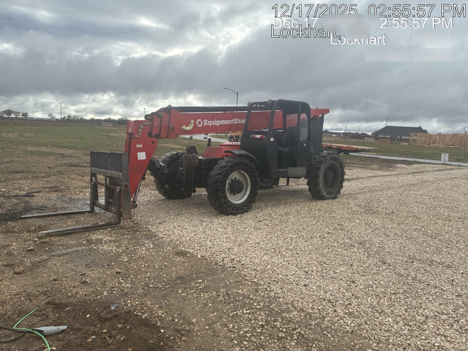 2019 Manitou MTA10055 Canopy, 120 HP, Solid Tires, Work Lights, Lift Hook, Auxiliary Hydraulics 66" Carriage and 60" Forks