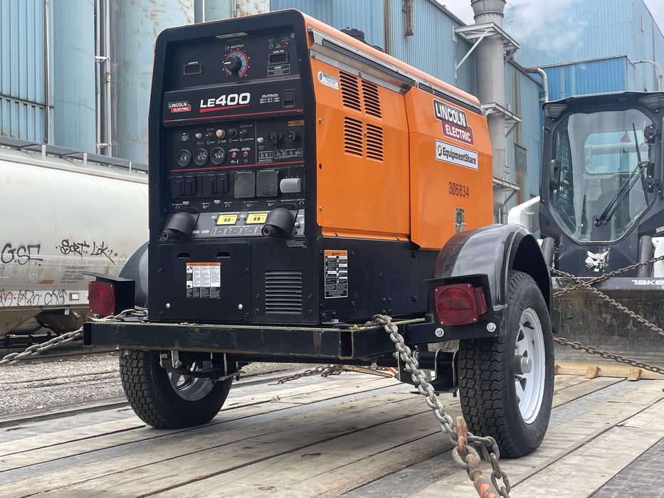 2023 Lincoln Electric LE400 Kubota V1505, Trlr, Cable Rack, Light Kit, ES Decals, T3