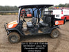 2021 Kubota RTV-X1140W-H Plastic Canopy, Windshield Acrylic Clear, LED Strobe Light, Wire Harness Kit, Back up Alarm