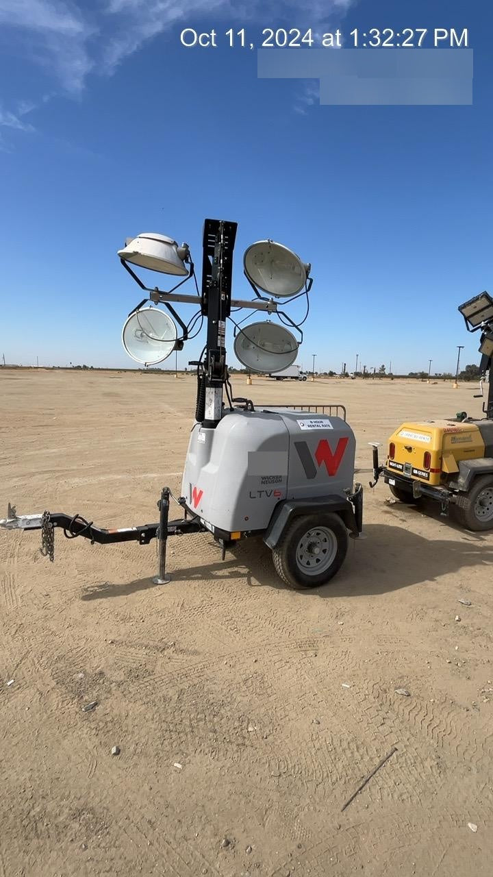 2019 Wacker Neuson LTV6L-MH Wacker Neuson LTV6L Mobile Light Tower w/Fuel Level Sensor Installed