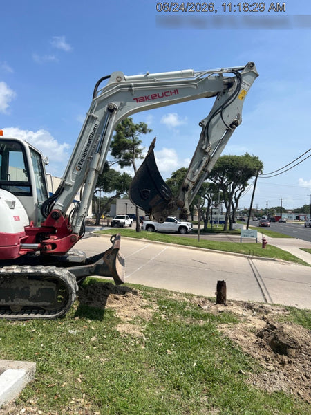 2019 Takeuchi TB290 Cab/Heat/AC w/Rubber Tracks, Auxiliary Hydraulics, Dozer Blade, Manual QC, 18/24/36" Buckets, Hydraulic Thumb Installed