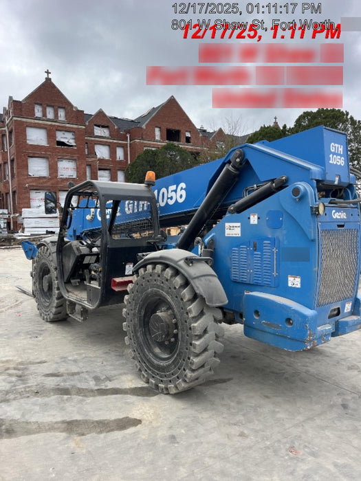 2018 Genie GTH-1056 GTH-1056 w/Open ROPS, Solid Tires, Work Lights, 60" carriage/forks, cab mesh, beacon