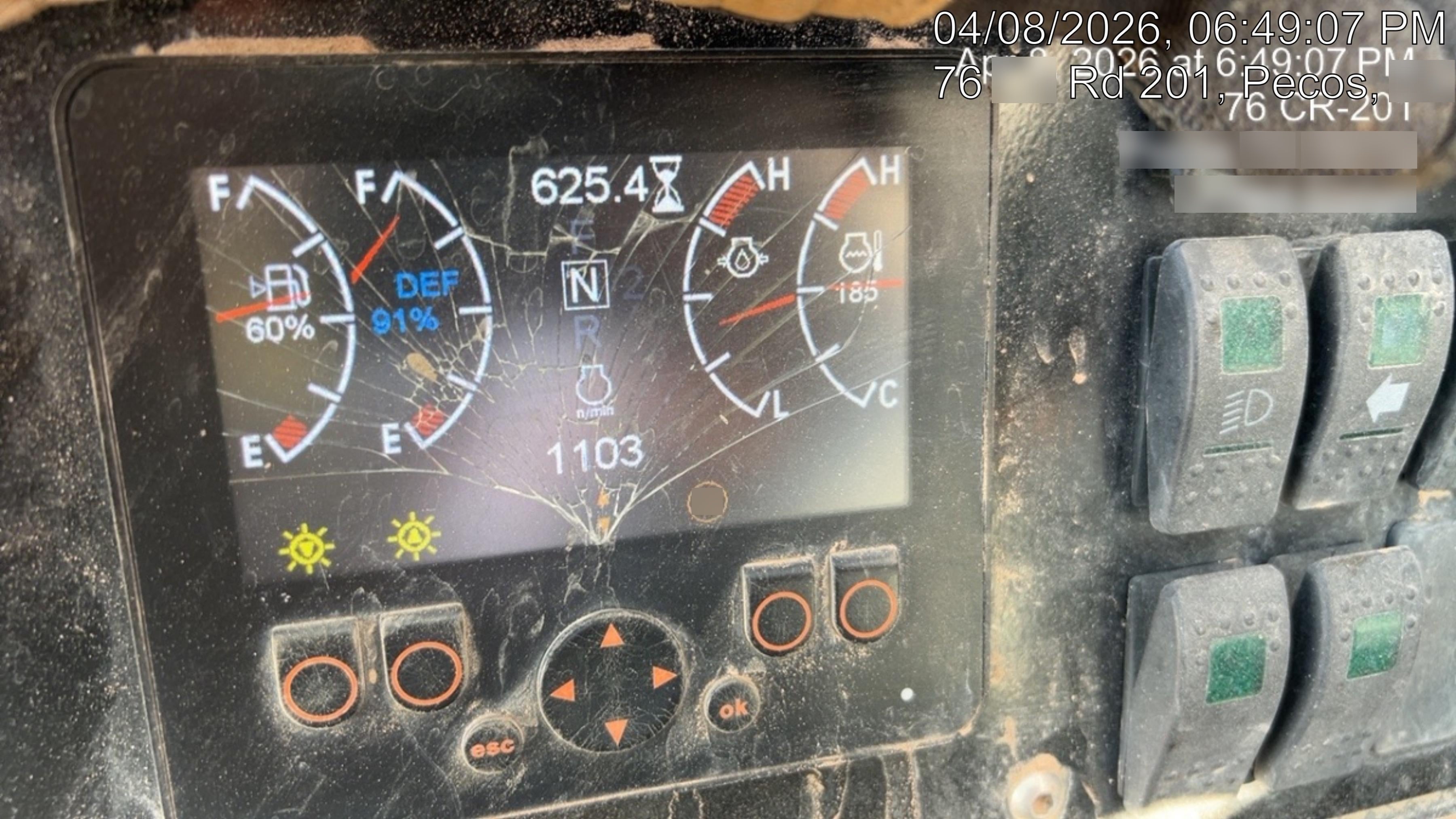 2019 Manitou MTA12042 120hp T4F, Cab/Heat/Air, Cab and Boom LED work lights, Auxiliary Hydraulics, Solid Tires, Amber strobe, Lift Hook 66" Carriage, 60" Forks