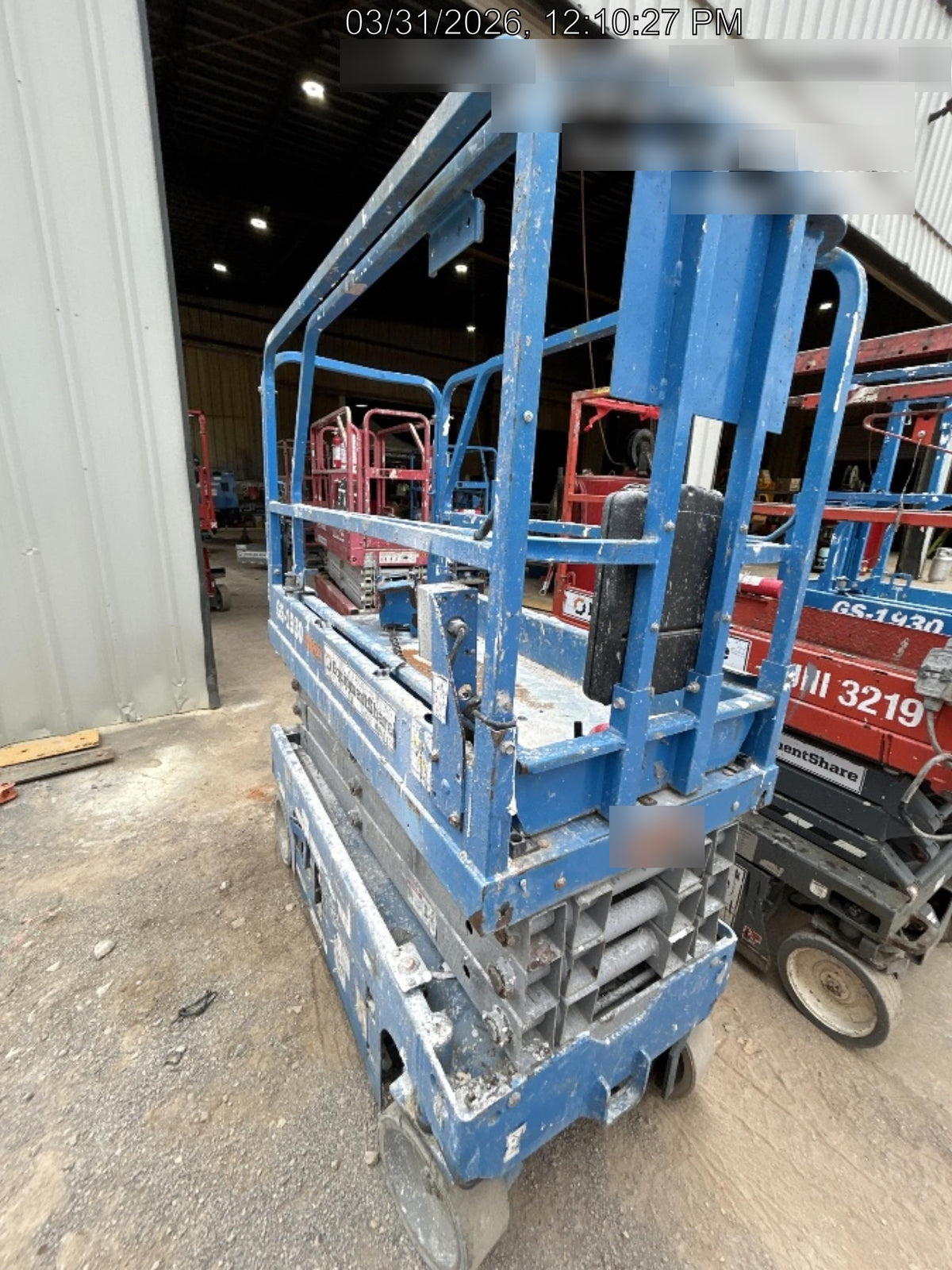2019 Genie GS-1930 Fixed Rails with Chain Entry