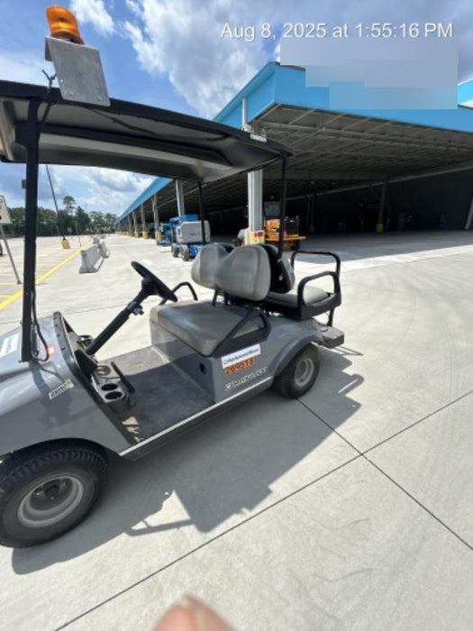 2022 Club Car CA100E Canopy, Fold down Windshield, Beacon, Back up Alarm, All-Trail Trials, HD 8 V Batteries, Trailer Hitch and Ball