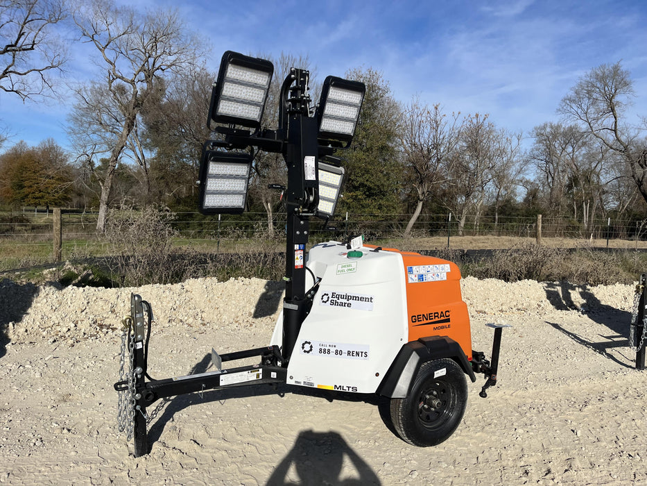 2023 Generac MLT2 Diesel, Flex Switch 120V Input, Powerzone Controller, 
(4) 320W LED Lights, 4kW Generator, 39.9 Gal Fuel Tank, 2" Ball, T3