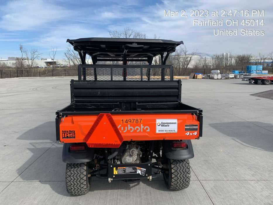 2022 Kubota RTV-X1140W-H Plastic Canopy, Windshield Acrylic Clear, LED Strobe Light, Wire Harness Kit, Back up Alarm