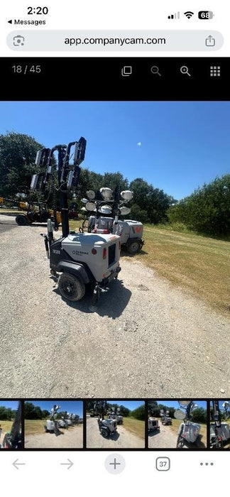 2018 Wacker Neuson LTV6L-MH Wacker Neuson LTV6L Mobile Light Tower w/Fuel Level Sensor Installed